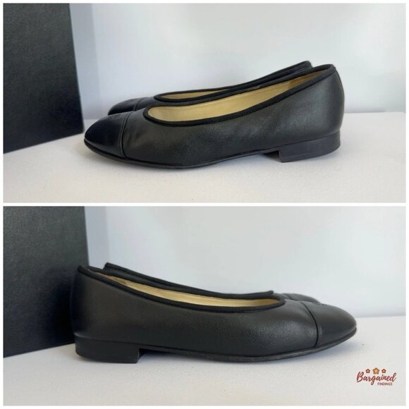 Authentic CHANEL Uniform Leather Ballet Flats 36.5/6.5 - Picture 7 of 10